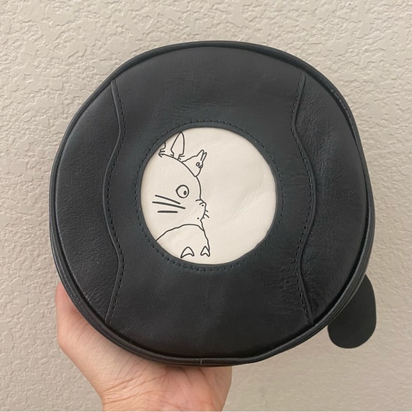Cute Anime Round Circle My Neighbor Totoro Leather Crossbody Bag T6 - Picture 11 of 16